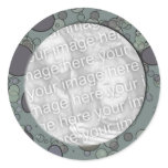 grey circles frame template round stickers