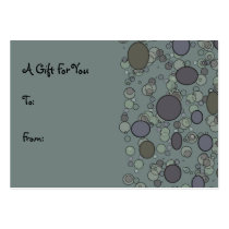 Grey Circles Gift Tag profile cards by DonnaGraysonAbstract Grey Circles Gift Tag profile cards