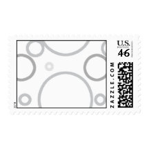 Grey Circles Postage Template