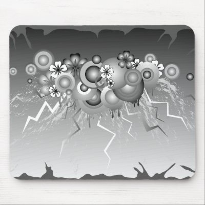 grey cloud mouse pad by VioDeSign