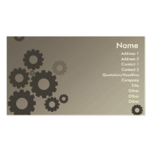 Grey Cogs - Business Business Card Template