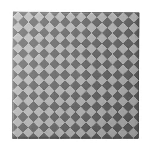 Grey Combination Diamond Pattern Ceramic Tile Zazzle