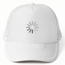 grey computer loading symbol hat
