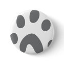 grey dog paw buttons