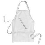 grey dog paws aprons