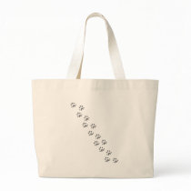 grey dog paws bags by Tomaniac grey dog paws bags