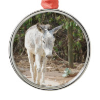 Grey Donkey Christmas Tree Ornament