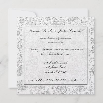 wallpaper wedding. Grey Flower Wallpaper Wedding Invitations by EnduringMoments. Send your wedding invitations with simple elegance to friends and family.