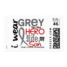 Grey For My Hero 2 Son Brain Cancer Postage