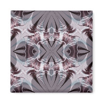 Grey Fractal Magnet by DonnaGrayson Grey Fractal Magnet