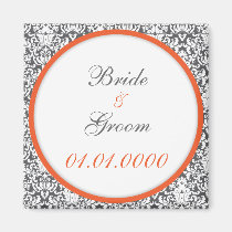 "Grey Garden (orange)" save the date Magnet magnets