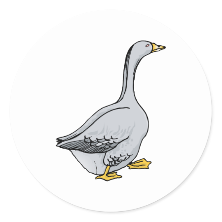 Grey Goose Round Sticker