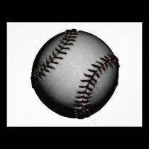 Grey / Gray Baseball invitations