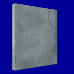 GREY GRAY DISTRESSED TEXTURED BACKGROUND FLORAL VI canvas prints