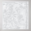grey grunge camomiles posters