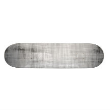 Grey Grunge Textured Skateboard Deck