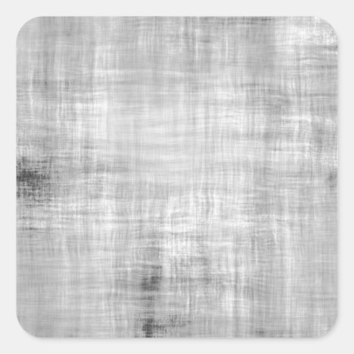 Grey Grunge Textured Square Stickers