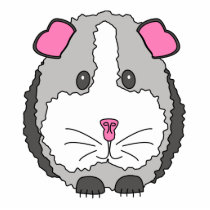 Grey Guinea Pig photo sculptures