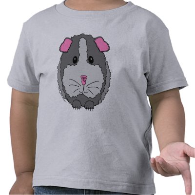 Grey Guinea Pig T Shirt by totallypainted