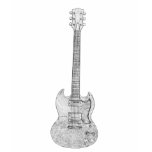 Grey Guitar t-shirts