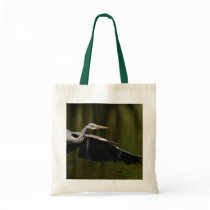 Grey heron canvas bag