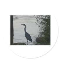Grey Heron on Thames stickers