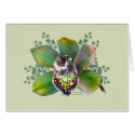 Grey kitten in an Orchid cards
