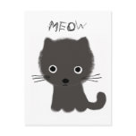 Grey Kitten Meow Postcards