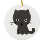 Grey Kitten Christmas Tree Ornaments
