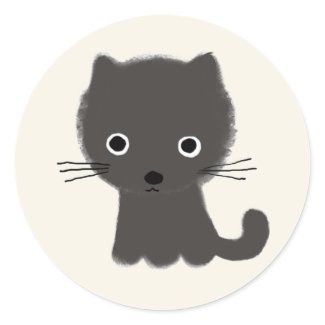 Grey Kitten sticker
