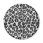 Grey Leopard Fridge Magnets