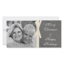 Grey Marble w/Ribbon Photo Card