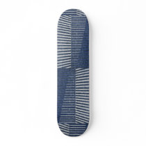 Grey Metal Grooves (Thin) Custom Skate Board