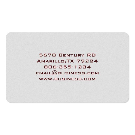 Grey Minimalist Business Card (back side)