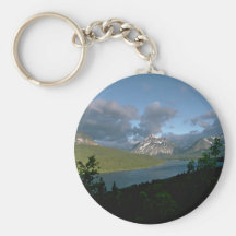 Grey Mountains And Clouds Keychains