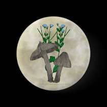 Grey Mushrooms and Flax Button buttons