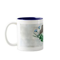 Grey Mushrooms and Flax Drinkware mugs