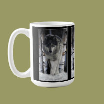 GREY PACK WOLF Wildlife Gift Mugs mugs