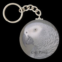 Grey Parrot Keychain keychains