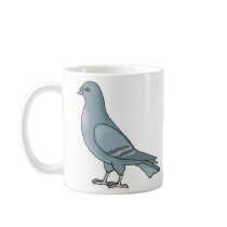 grey pigeon mug