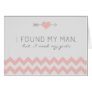Grey & Pink Chevron Bridesmaid Request Card Grey & Pink Chevron Bridesmaid Request Card
