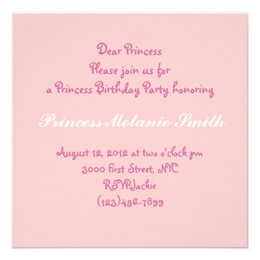 Grey Pink tutu Princess Birthday Party  Invitation