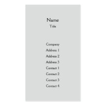 Grey Plain Vertical - Business Business Card