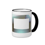 Grey Planet and Stars Frame Coffee Mug