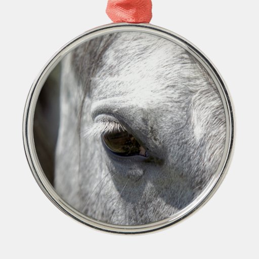 grey quarter horse stallion round metal christmas ornament grey quarter horse stallion round metal christmas ornament