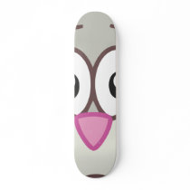 Grey Rabbit head Skate Deck