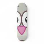 Grey Rabbit head Skate Deck