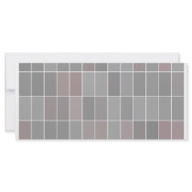 Grey rectangles pattern customized rack card