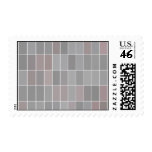Grey rectangles pattern stamps