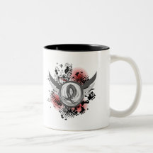Grey Ribbon And Wings Diabetes Mug